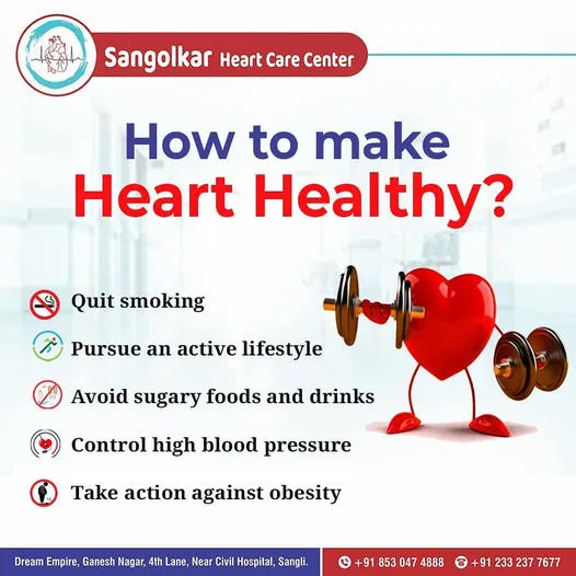 Heart-health awareness poster 9 (Marathi) from Sangolkar Heart Care Center