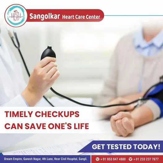 Heart-health awareness poster 14 (Marathi) from Sangolkar Heart Care Center